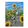 Trademark Fine Art Robert Wavra 'Chickadees And Sunflowers' Canvas Art, 14x19 ALI12074-C1419GG